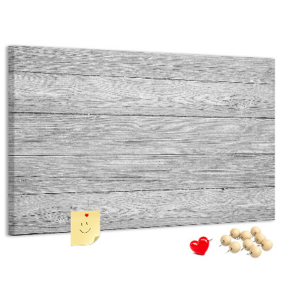 Lavagna di sughero con texture effetto legno nelle tonalità del grigio
