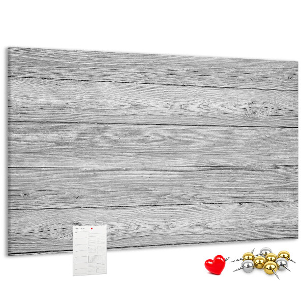 Lavagna di sughero con texture effetto legno nelle tonalità del grigio
