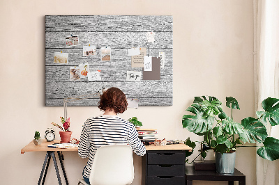 Lavagna di sughero con texture effetto legno nelle tonalità del grigio