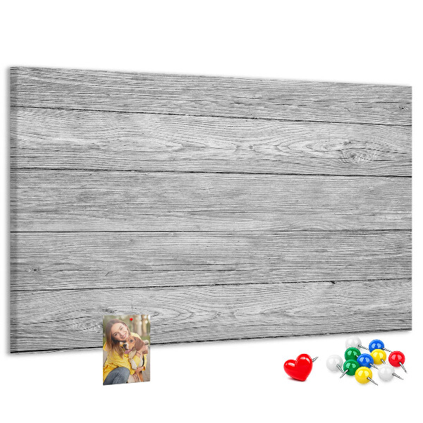 Lavagna di sughero con texture effetto legno nelle tonalità del grigio