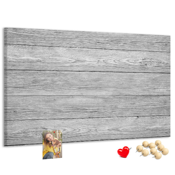 Lavagna di sughero con texture effetto legno nelle tonalità del grigio