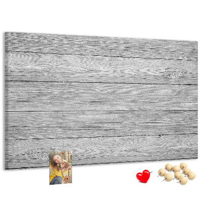 Lavagna di sughero con texture effetto legno nelle tonalità del grigio