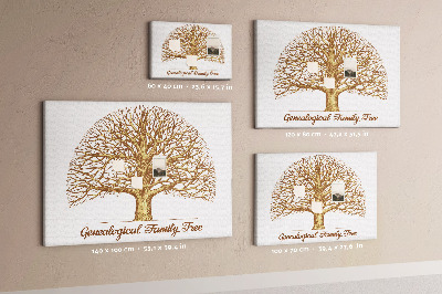Bacheca in sughero con design ad albero genealogico