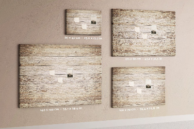 Lavagna di sughero tavole rustiche in tonalità chiare