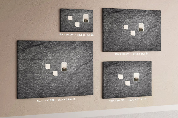 Lavagna di sughero con texture effetto pietra in varie tonalità di grigio