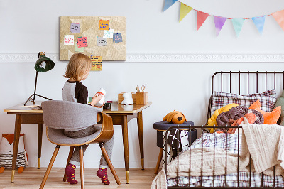 Lavagna di sughero motivo astratto nei toni del beige