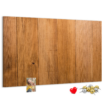 Bacheca in sughero con cornice in legno e puntine colorate