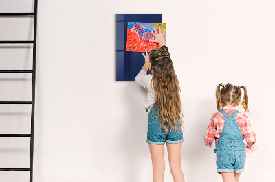 Lavagna magnetica da parete colore blu navy