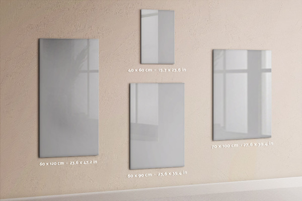 Lavagna magnetica da parete Colore grigio chiaro