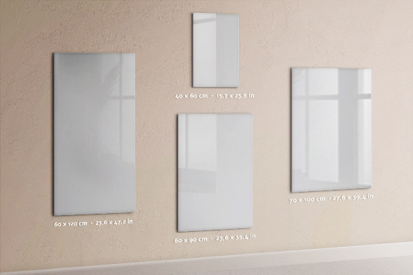 Lavagna magnetica da parete Colore: bianco scuro