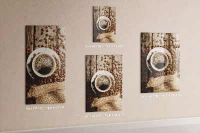Pittura lavagna magnetica chicchi di caffè
