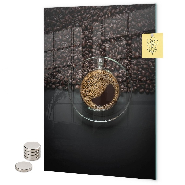Pittura lavagna magnetica Caffè e semi