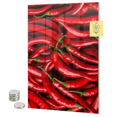 Lavagna magnetica da parete Peperoncini piccanti