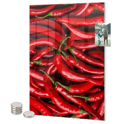 Lavagna magnetica da parete Peperoncini piccanti