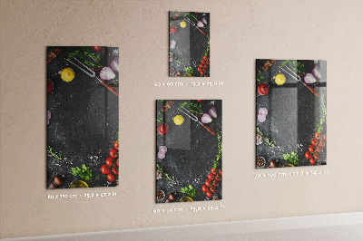 Pittura lavagna magnetica Tabella dei sapori