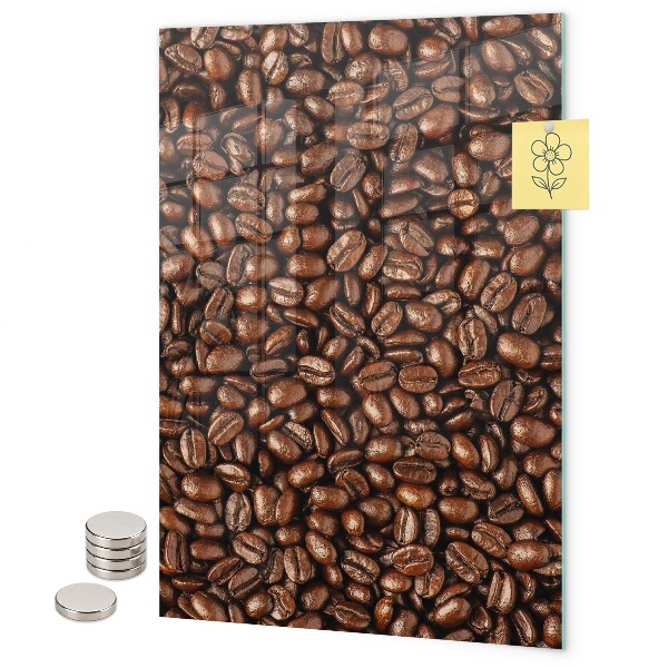 Lavagna magnetica da parete chicchi di caffè