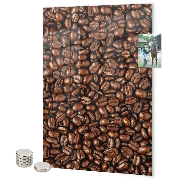 Lavagna magnetica da parete chicchi di caffè