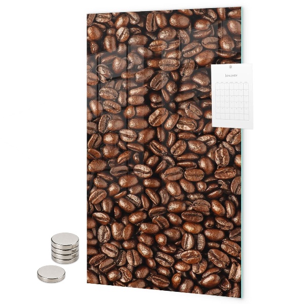 Lavagna magnetica da parete chicchi di caffè