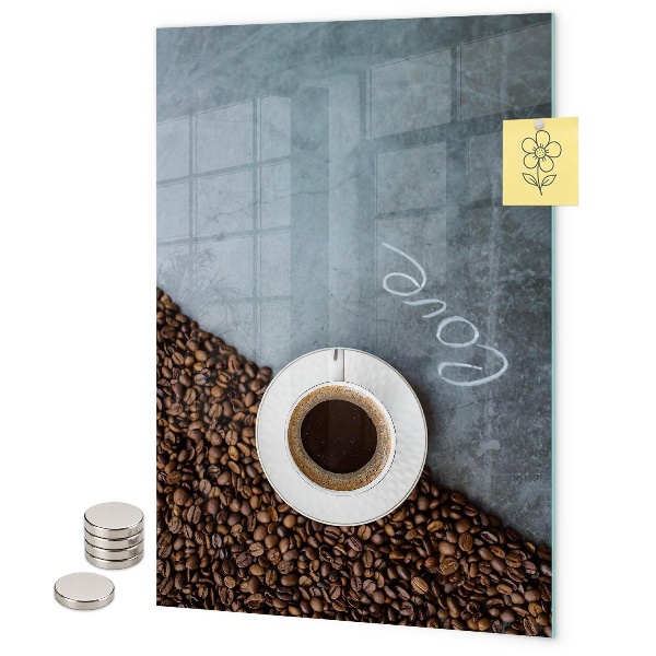 Lavagna magnetica da parete Una tazza di caffè