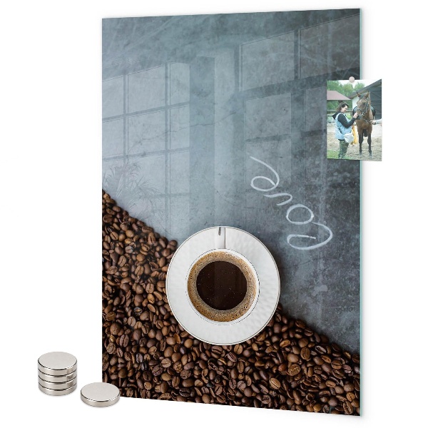 Lavagna magnetica da parete Una tazza di caffè