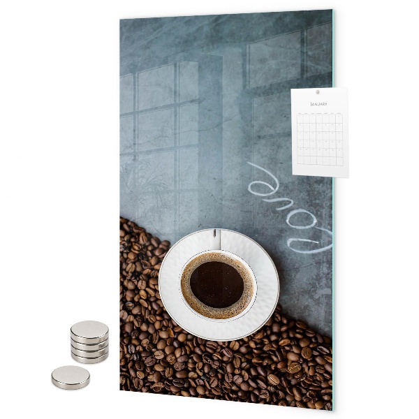 Lavagna magnetica da parete Una tazza di caffè
