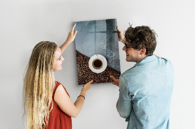 Lavagna magnetica da parete Una tazza di caffè