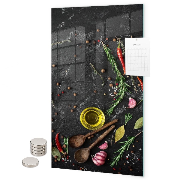 Pittura lavagna magnetica Composizione di spezie