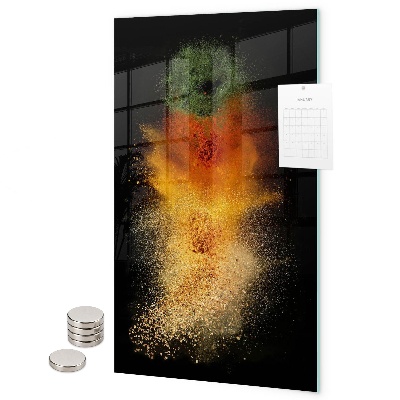 Lavagna magnetica da parete Spezie rovesciate