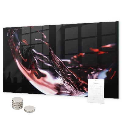 Lavagna magnetica bicchiere di vino