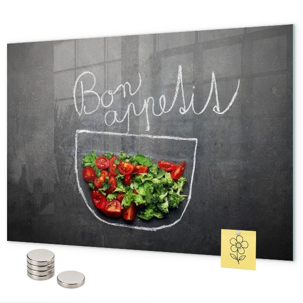 Lavagna magnetica La scritta Bon appetit
