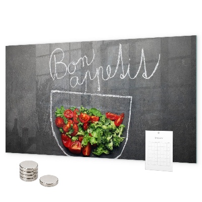 Lavagna magnetica La scritta Bon appetit