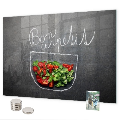 Lavagna magnetica La scritta Bon appetit