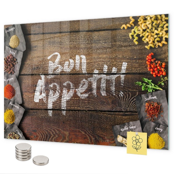 Lavagna magnetica iscrizione Bon appetit