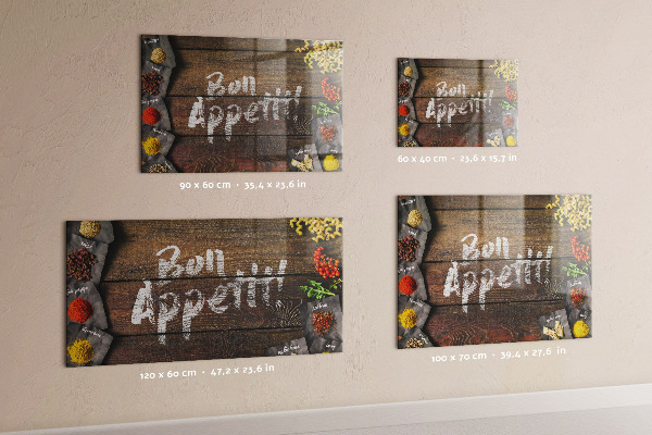 Lavagna magnetica iscrizione Bon appetit