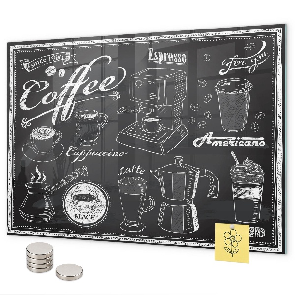 Lavagna magnetica Macchine da caffè