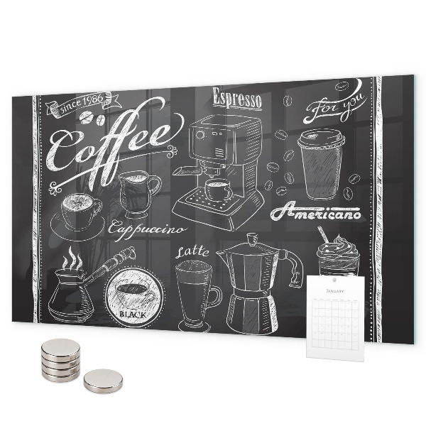 Lavagna magnetica Macchine da caffè