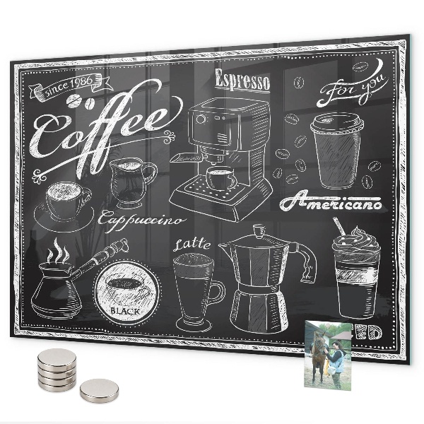 Lavagna magnetica Macchine da caffè
