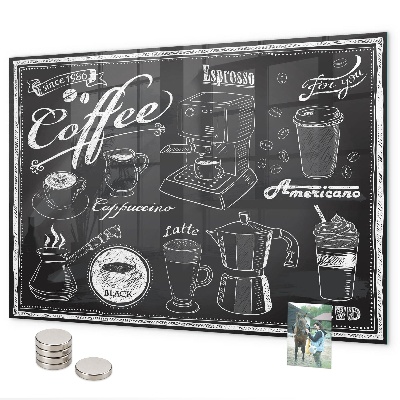 Lavagna magnetica Macchine da caffè