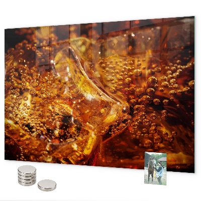 Lavagna magnetica Primo piano della bevanda