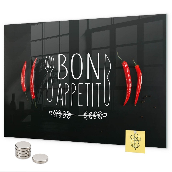 Lavagna magnetica La scritta Bon appetit
