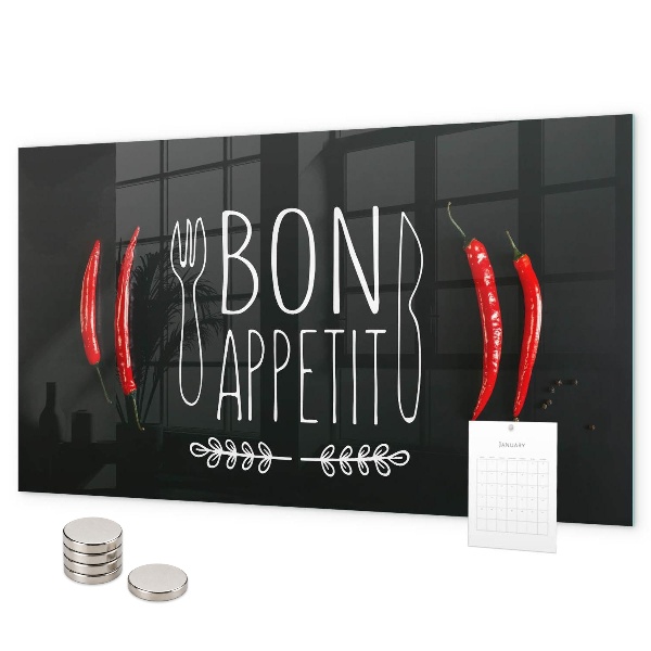 Lavagna magnetica La scritta Bon appetit