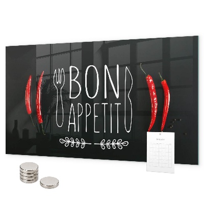 Lavagna magnetica La scritta Bon appetit