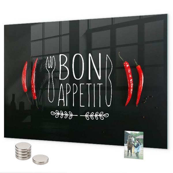 Lavagna magnetica La scritta Bon appetit