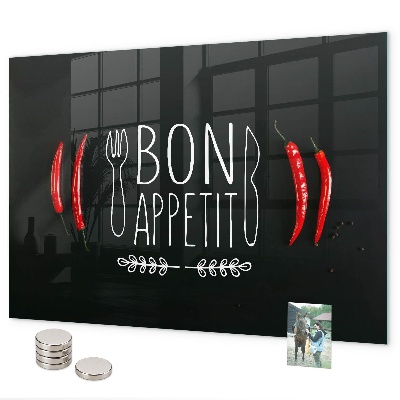 Lavagna magnetica La scritta Bon appetit