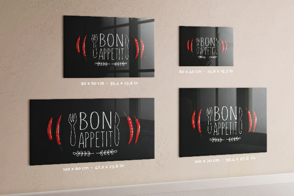 Lavagna magnetica La scritta Bon appetit