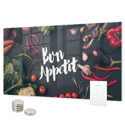 Lavagna magnetica per calamite La scritta Bon appetit