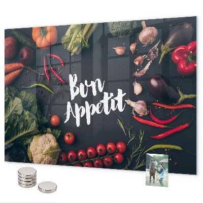Lavagna magnetica per calamite La scritta Bon appetit