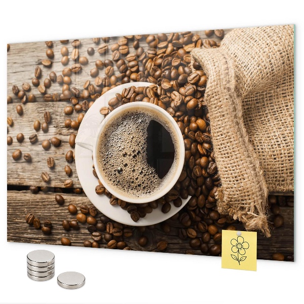 Lavagna magnetica Un sacchetto di caffè