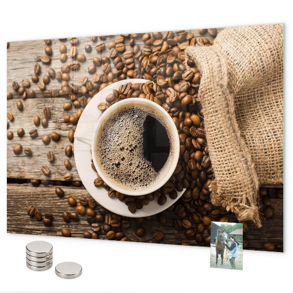 Lavagna magnetica Un sacchetto di caffè