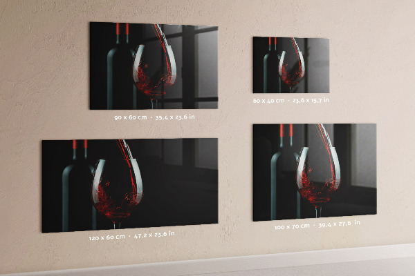 Lavagna magnetica Una bottiglia di vino